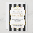 Search for black white bar bat mitzvah invitations Star of david