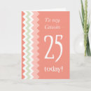 Search for 25th birthday cards White