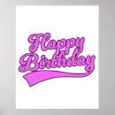 Search for pink text posters Birthday
