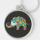 Search for elephant flowers key rings Animals