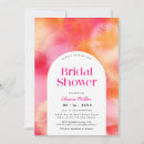 Search for pink and orange bridal shower invitations Colourful