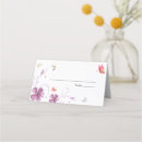 Search for butterflies place cards Wildflowers