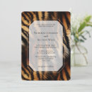Search for tiger wedding invitations Orange