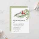Search for christmas wedding invitations Greenery