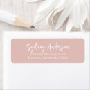 Search for plain pink return address labels Elegant