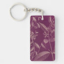Search for orchids rectangular key rings Botanical