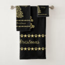 Search for christmas bath towels Gold