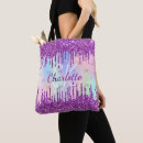 Search for holographic tote bags Pink