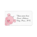 Search for happy pig return address labels Funny