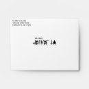 Search for please deliver to envelopes Return address