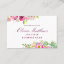 Search for collectable business cards For her