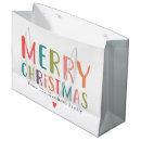 Search for large christmas gift bags Typography