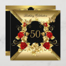 Search for red black and gold invitations Roses
