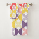Search for modern geometric bath towels Vintage