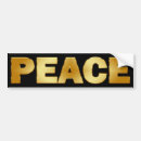 Search for gold bumper stickers World peace