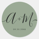 Search for green wedding stickers Chic