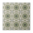Search for green and gold pattern tiles Abstract