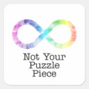 Search for autism puzzle stickers Neurodiversity