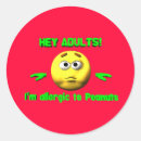 Search for peanut allergy stickers Warning