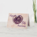 Search for 5th wedding anniversary cards Couple