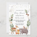 Search for winter woodland baby shower invitations Animals