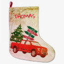 Search for red truck christmas stockings Tree