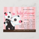 Search for panda baby girl shower invitations Girly