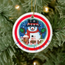 Search for snowglobe christmas tree decorations Snowman