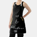 Search for birthday party aprons Black