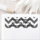 Search for grey chevron return address labels Pattern