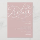 Search for at last wedding invitations Calligraphy