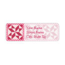 Search for quilt return address labels Pink