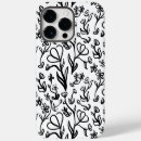 Search for cute black white floral pattern iphone cases Modern