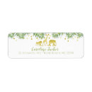 Search for giraffe return address labels Wild one