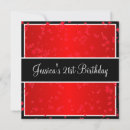Search for red and black 18th birthday invitations White
