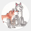 Search for grey wolves stickers Canis lupus