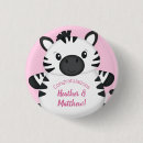 Search for zebra and pink badges Girl