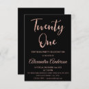 Search for foil 21st birthday invitations Rose gold