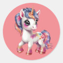 Search for cute cartoon unicorn stickers Girl