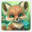 Search for blue fox stickers Illustration