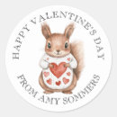 Search for animal valentine stickers Red