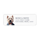 Search for west highland terrier return address labels Westie