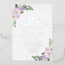Search for lavender and gold quinceanera invitations Tiara