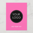 Search for logo small postcards Branded