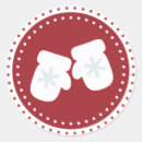 Search for red mitten stickers Winter