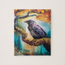 Search for crow puzzles Watercolor