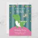 Search for pink dinosaur invitations Trex raptor triceratops stegosaurus