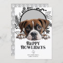 Search for boxer dog christmas cards Happy howlidays