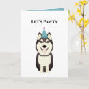 Search for husky birthday cards Puppy