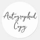 Search for autographe stickers Autographed copy